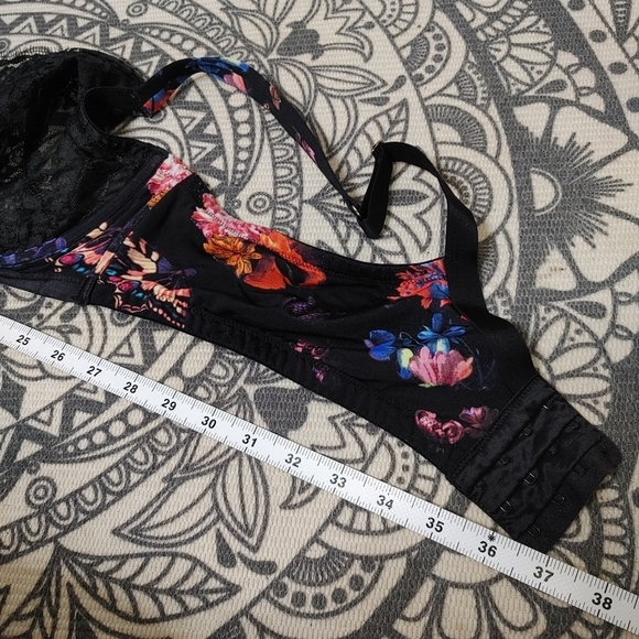 CACIQUE Floral Lace Bra Size 46c - Picture 8 of 8